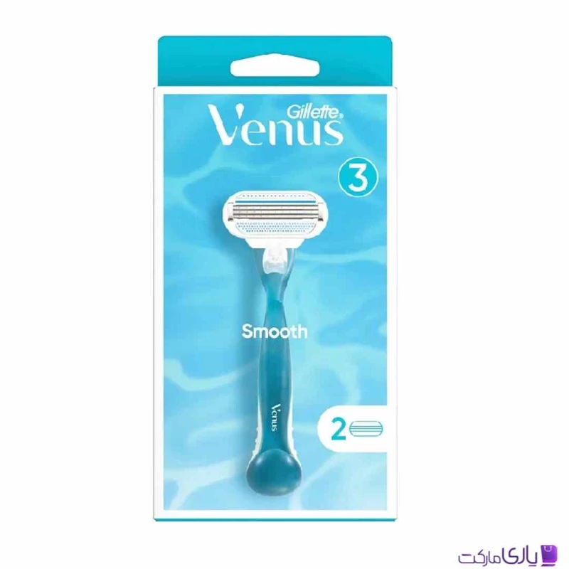 تیغ اصلاح ژیلت ونوس زنانه مدل smooth با دو یدک