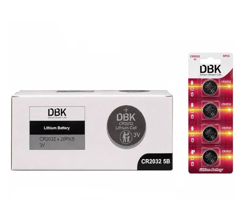 باتری سکه ای لیتیومی CR2032 دی بی کا ِDBK (باطری سکه ای)