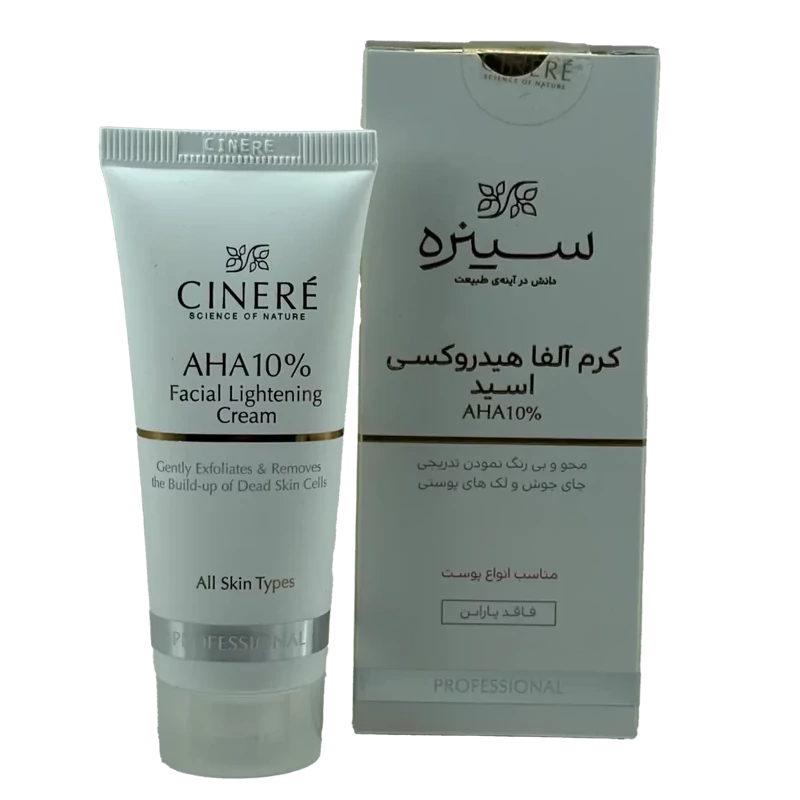کرم لایه بردار سینره ده درصد AHA حجم 40 میلی لیتر