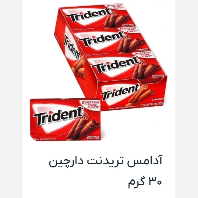آدامس تریدنت مدل دارچین Cinnamon Trident Chewing Gum