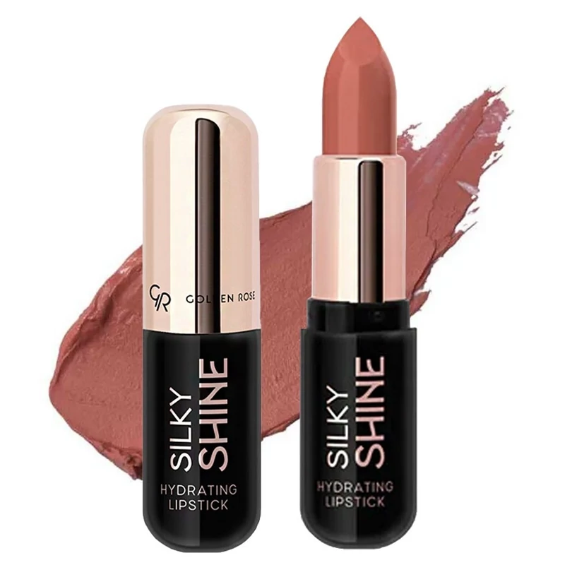 رژ لب جامد سیلکی گلدن رز SiLKY SHiNE GOLDEN ROSE اورجینال ترکیه