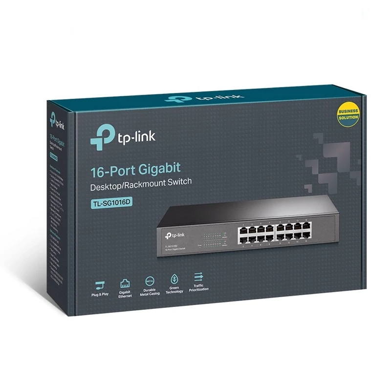 هاب سوییچ گیگابیتی شبکه 16 پورت TP-LINKمدل TL-SG1016D