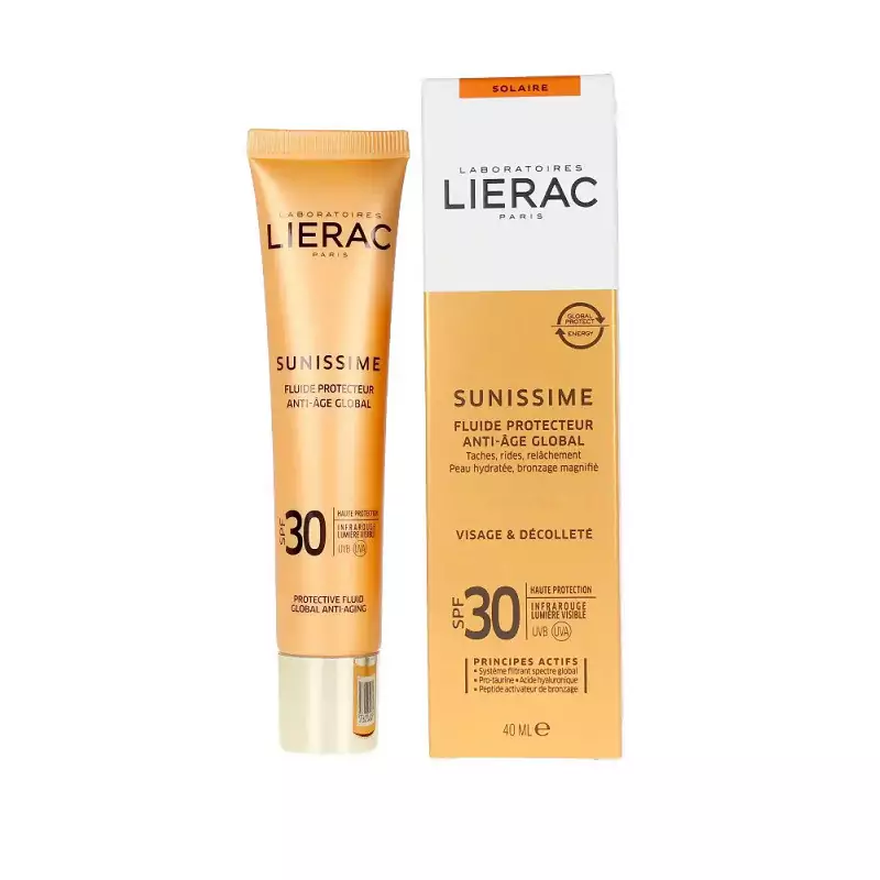 کرم ضد آفتاب لیراک مدل SUNISSIME SPF50 حجم 40 میل