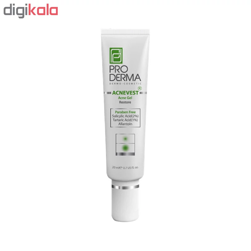 ژل ضد جوش پرودرما مدل Acne Derm حجم 20 میلی لیتر