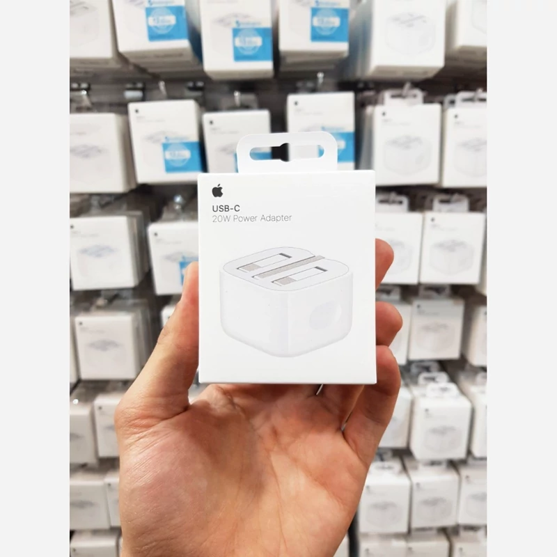 شارژر دیواری 20 وات 12 پین اپل Apple USB-C 20W Power Adapter سه شاخه