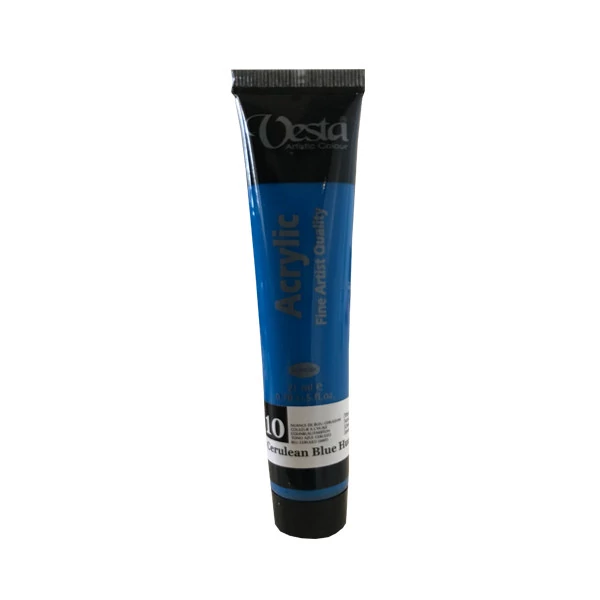 رنگ اکریلیک وستا مدل 10 Cerulean Blue Hue حجم 75 میلی لیتر SMC