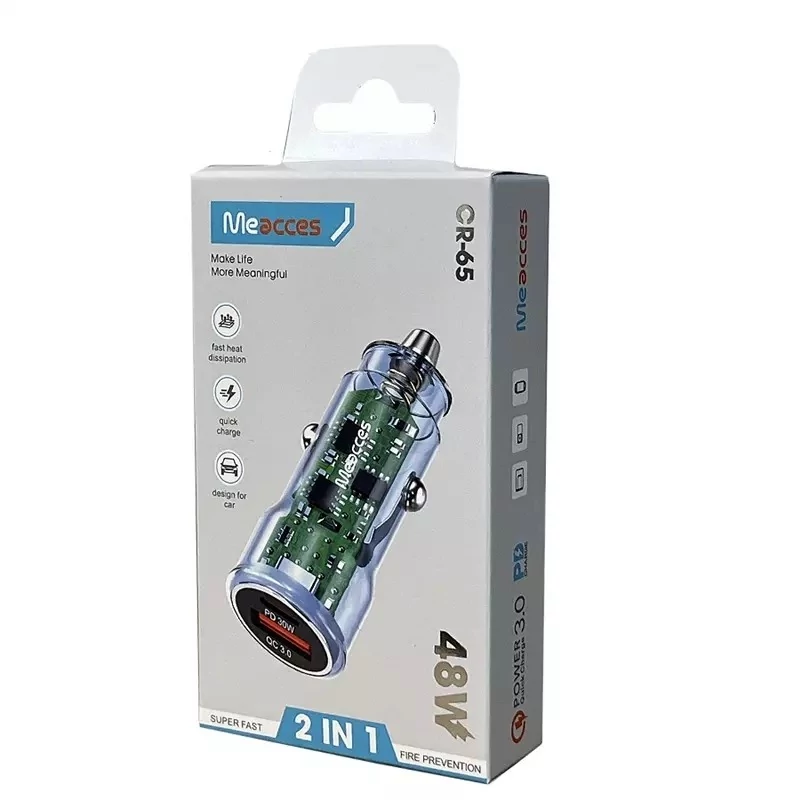 آداپتور شارژ فندکی 48 وات MEACCES مدل CR-65
