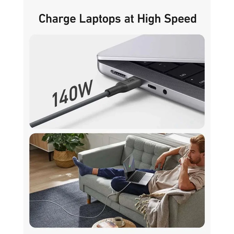 کابل USB-C انکر مدل A80F2H11 طول 1.83 متر