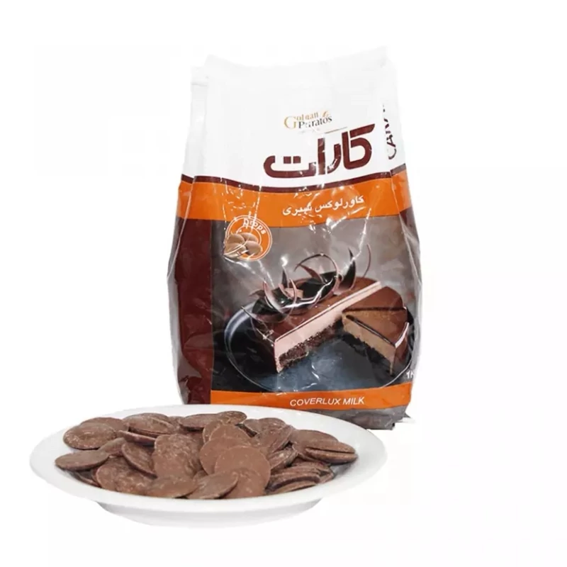 شکلات سکه ای سفید کارات بسته 1 کیلو گرمی