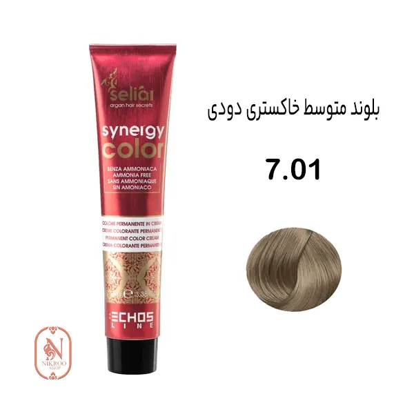رنگ مو بدون آمونیاک ECHOSLINE 7/01