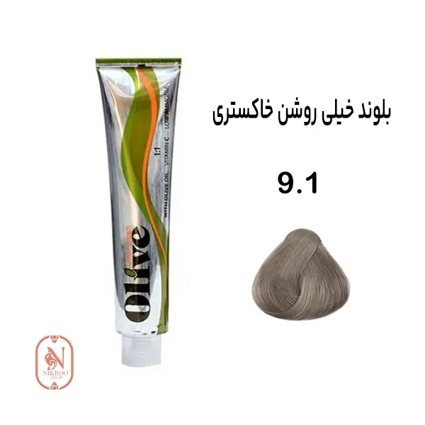 رنگ مو الیو شماره 9.1 رنگ (بلوند خاکستری خیلی روشن)