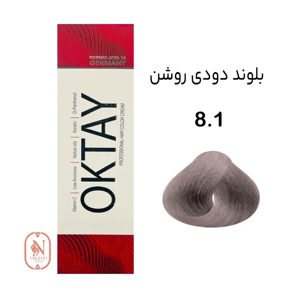 رنگ مو 8/1 OKTAY