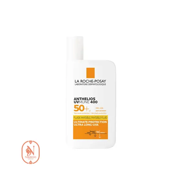 فلوئید ضد آفتاب بی رنگ لاروش پوزای SPF50 مناسب انواع پوست