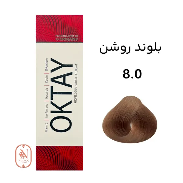 رنگ مو 8/0 OKTAY