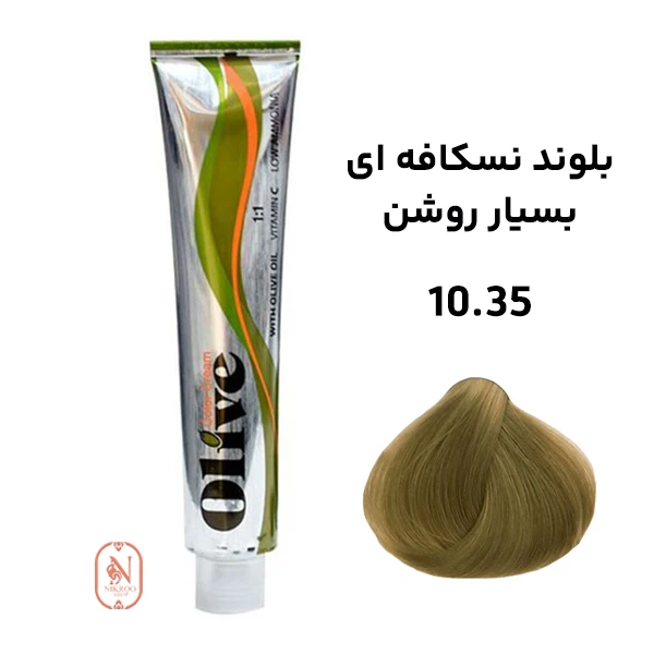 رنگ مو الیو شماره 10.35 بلوند نسکافه ای بسیار روشن