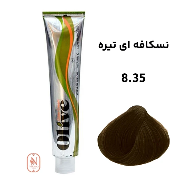 رنگ مو الیو شماره 8.35 نسکافه ای تیره