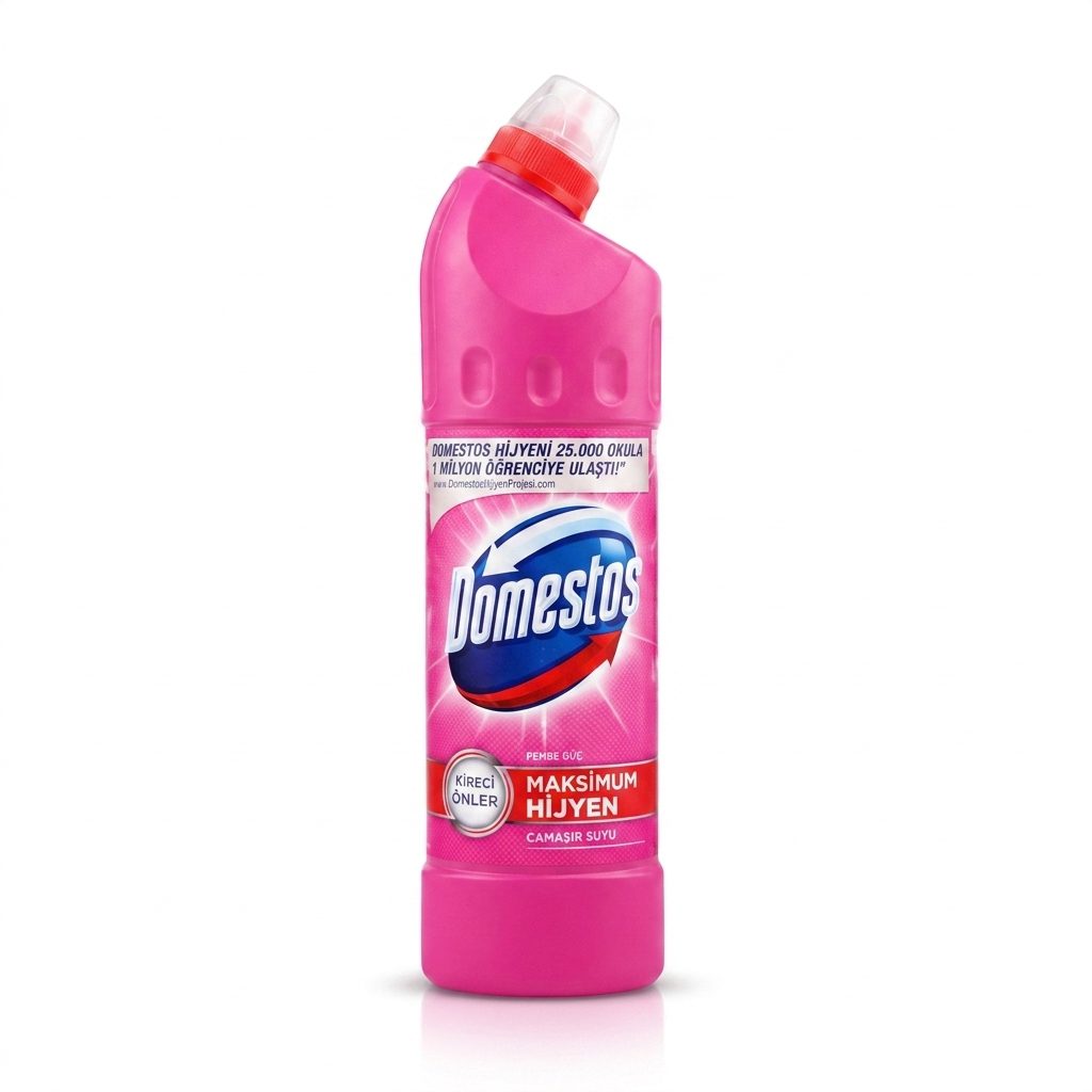 مایع سفیدکننده و ضدعفونیکننده دامستوس Domestos | مدل Pembe Güç قدرت صورتی | وزن 750 میل