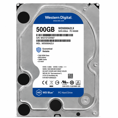 هارد دیسک آبی اقتصادی ظرفیت 500 گیگابایت (WD Blue)