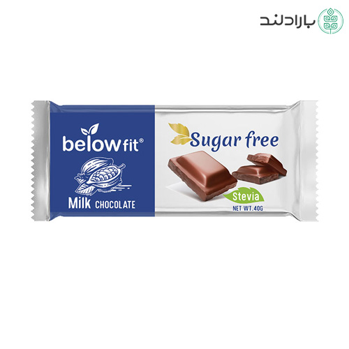 شکلات شیری شیرین شده با استویا بیلو فیت تبلت 40 گرمی
