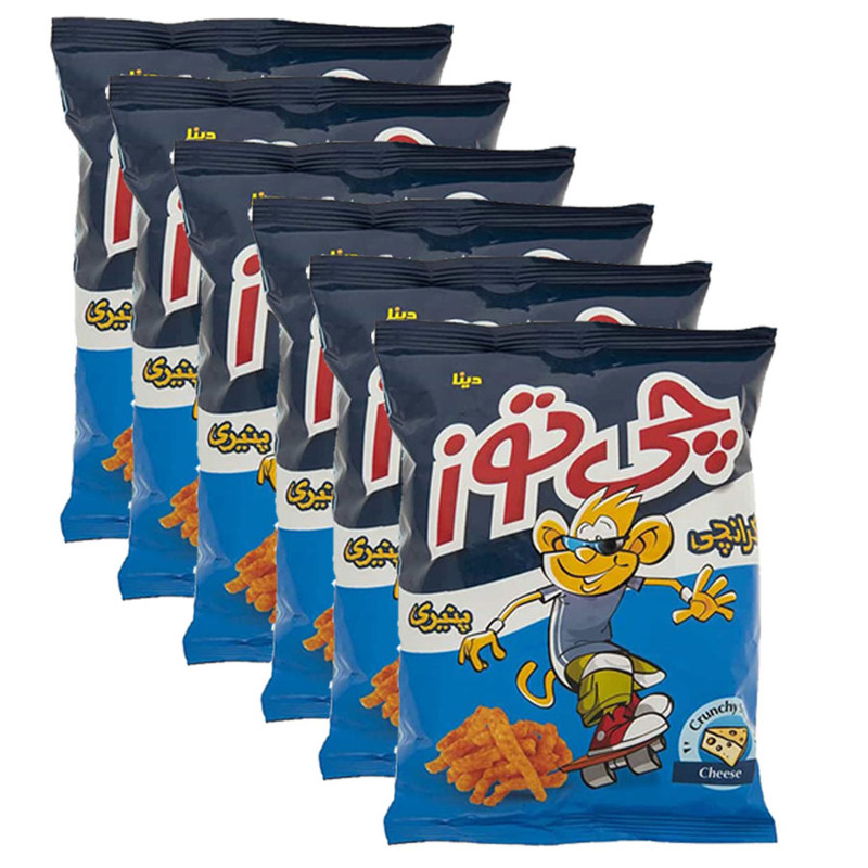 اسنک کرانچی پنیری چی توز - 95 گرم بسته 6 عددی