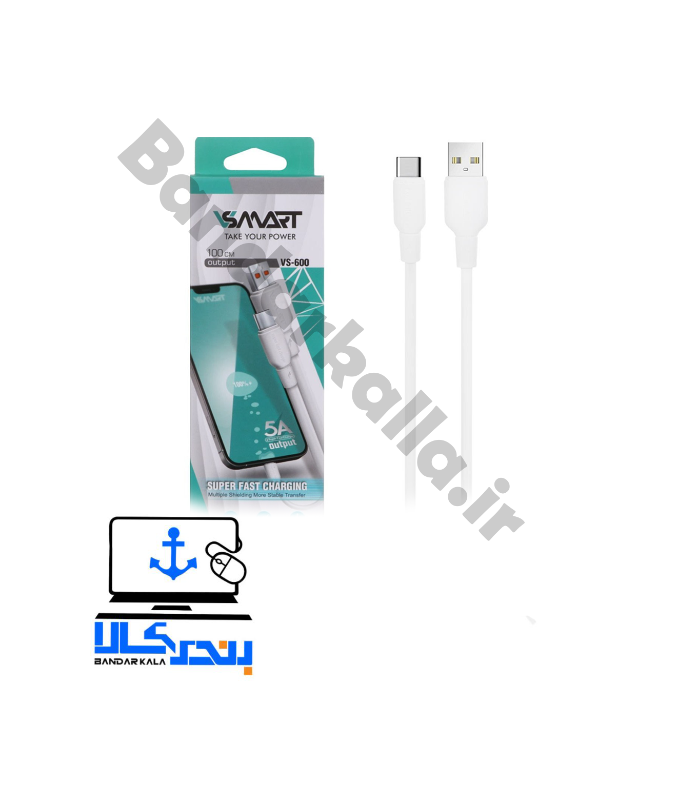 کابل شارژ MICRO و TYPE C برند V SMART VS-600