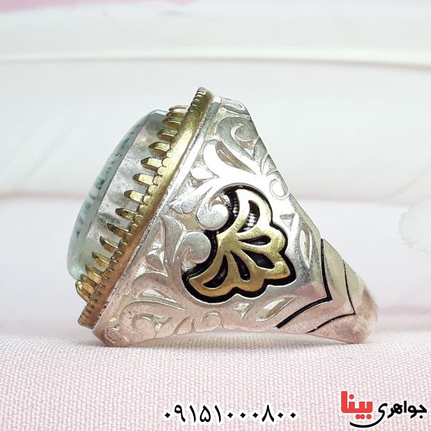 انگشتر در نجف خطی با حکاکی بسیار زیبا و خاص کد32964