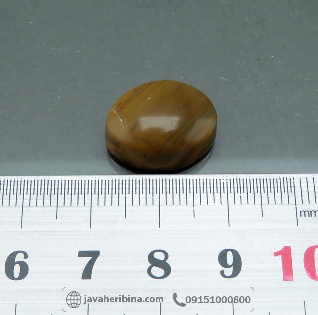 نگین انگشتر عقیق یمنی با رنگ عسلی خاص و کمیاب کد35751