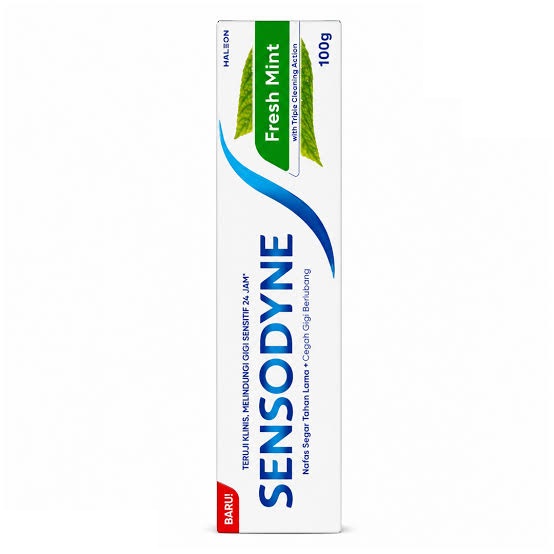 خمیر دندان ضد حساسیت سنسوداین مدل فرش مینت SENSODYNE fresh mint طمع نعناع تازه (اورجینال)