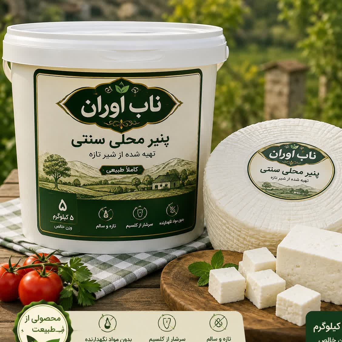 پنیر محلی سنتی تازه
