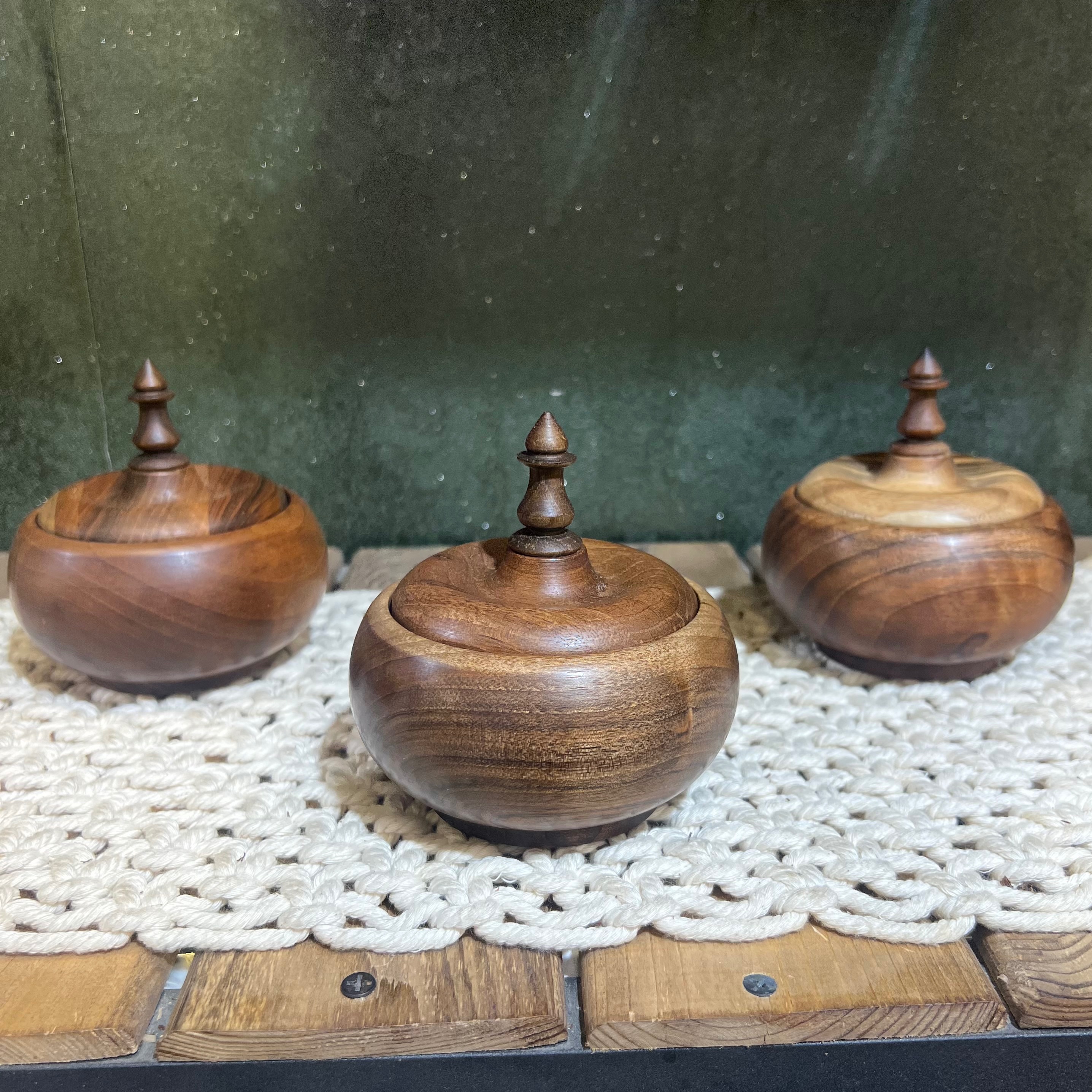 ظروف چوبی قندان چوب گردو