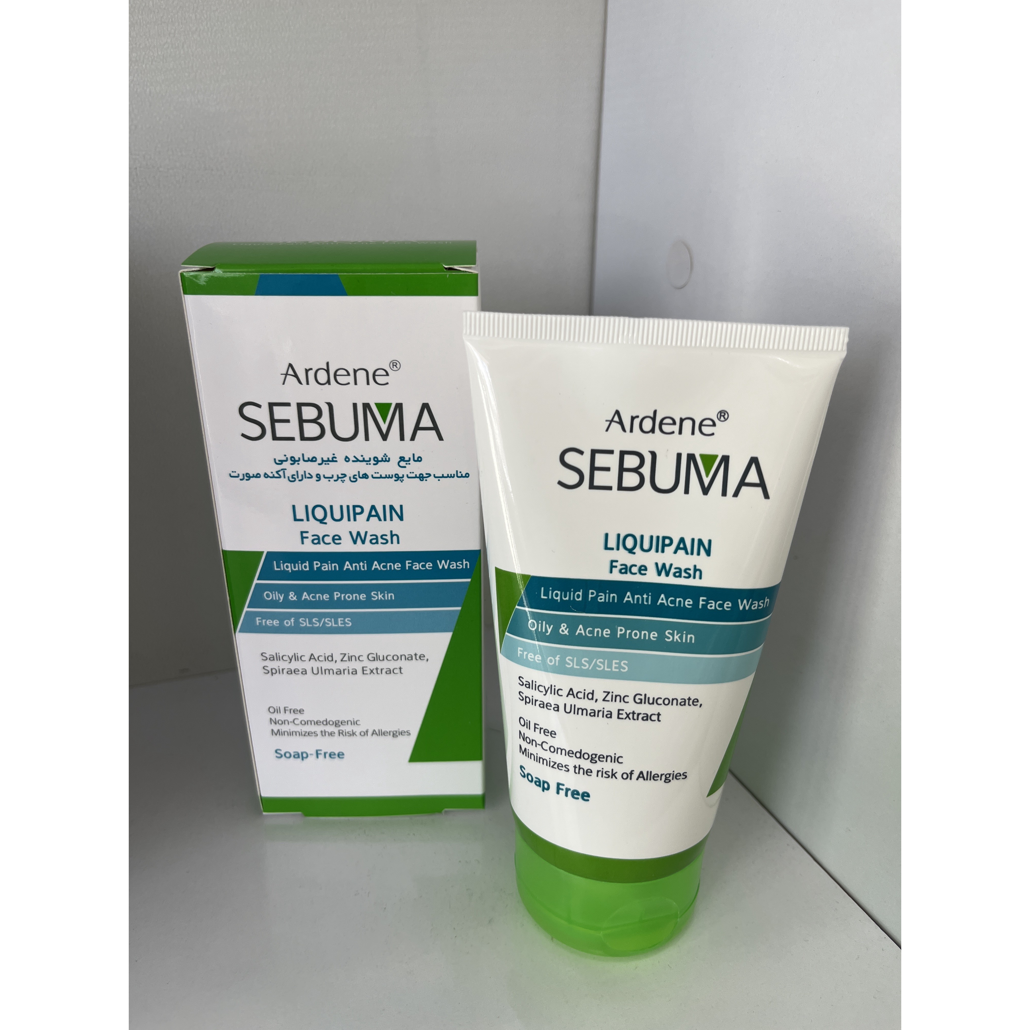 مایع شوینده غیرصابونی صورت سبوما آردن مناسب پوست چرب و دارای آکنه 150 میلی لیتر