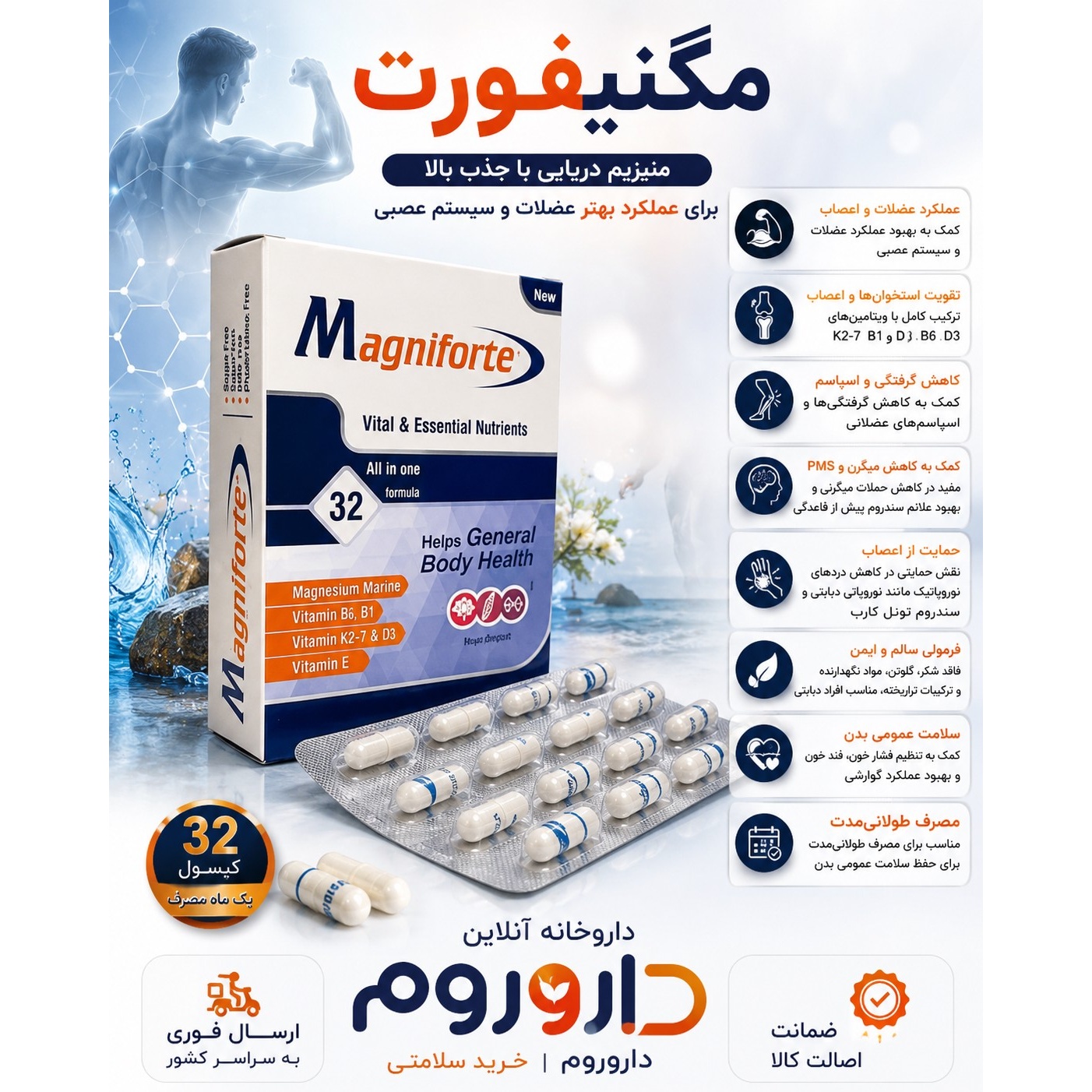 کپسول مگنیفورت 32 عددی