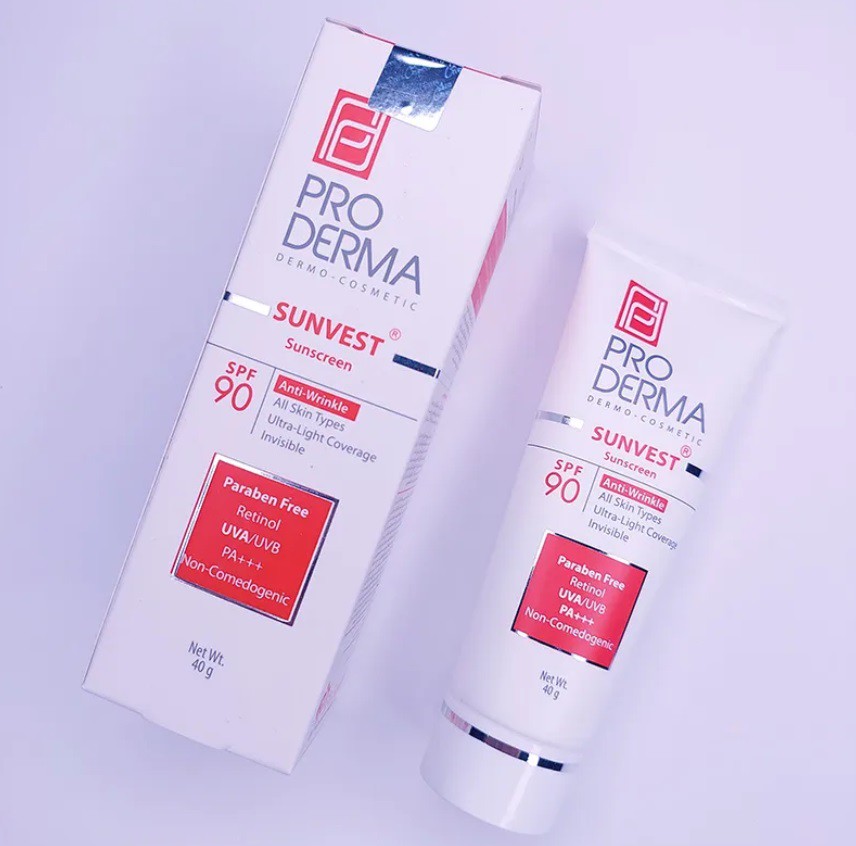 ضدافتاب پرودرما spf 90 بی رنگ حجم 40 گرم