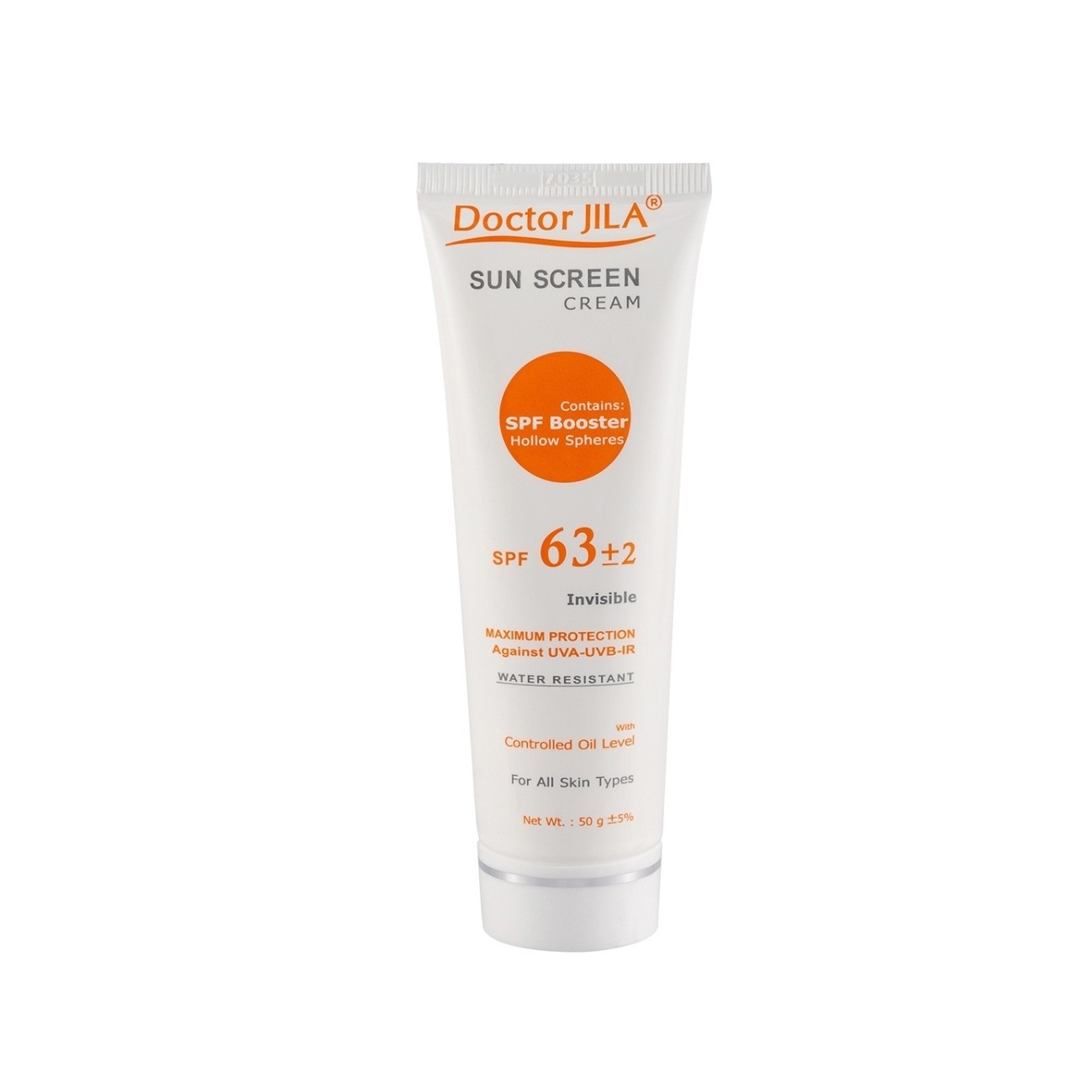 کرم ضد آفتاب بی رنگ دکتر ژیلا با SPF63 مناسب انواع پوست حجم 50 میلی لیتر
