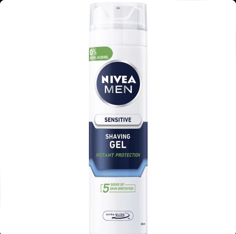 ژل اصلاح نیوآ Nivea مخصوص پوست حساس sensitive حجم 200 میل