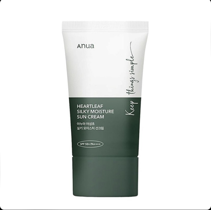کرم ضد آفتاب مرطوب کننده و تسکین دهنده آنوا ANUA HEARTLEAF SPF50 حجم 50 میل