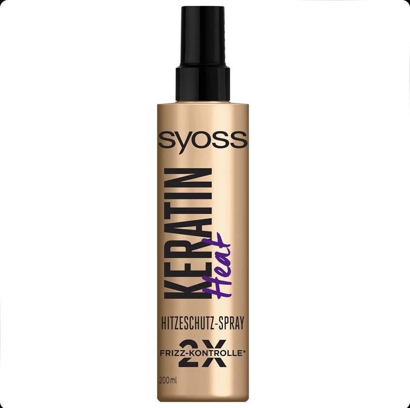 اسپری دوفاز محافظ حرارت و حالت دهنده مو سایوس syoss Keratin heat حجم 200 میل