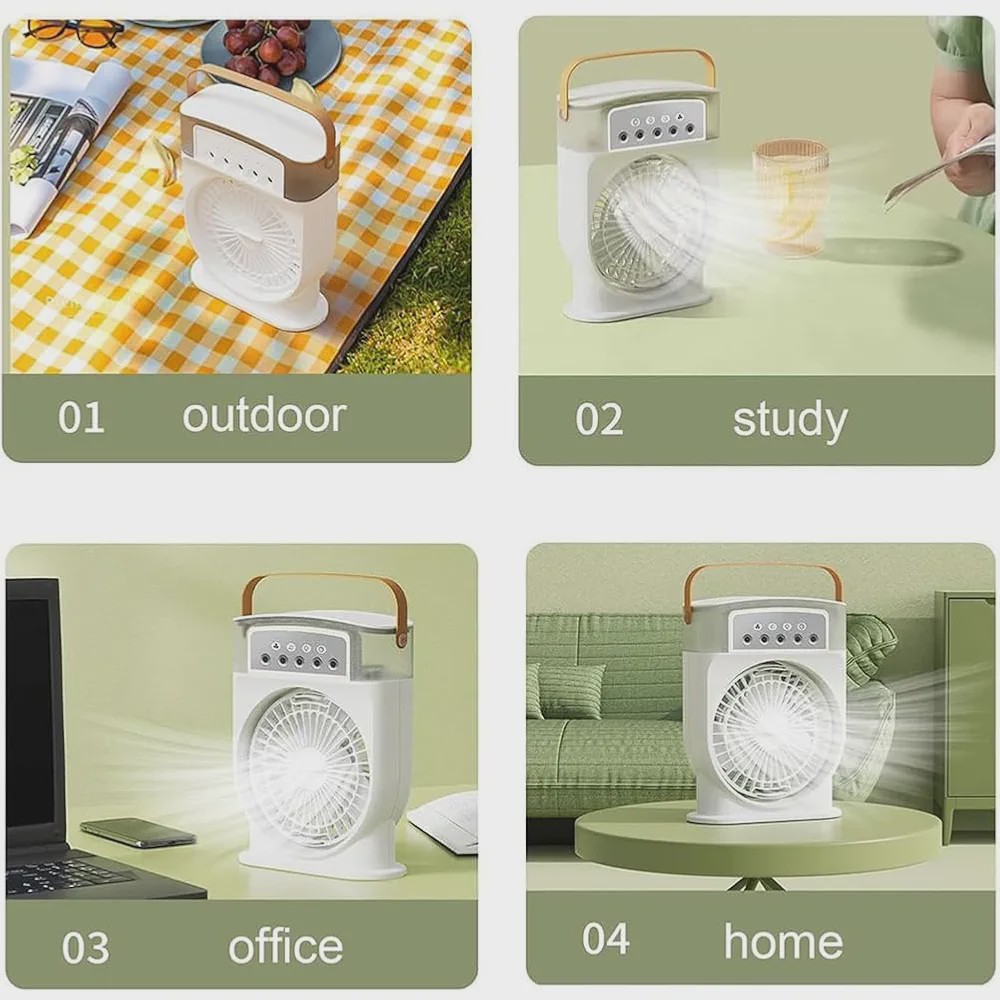 پنکه مه پاش رومیزی شارژی Mini Portable Cooling Fan