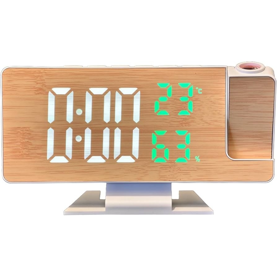 ساعت دیجیتال آینه ای Gaosiio مدل DS-5718LW با پروژکتور لیزری