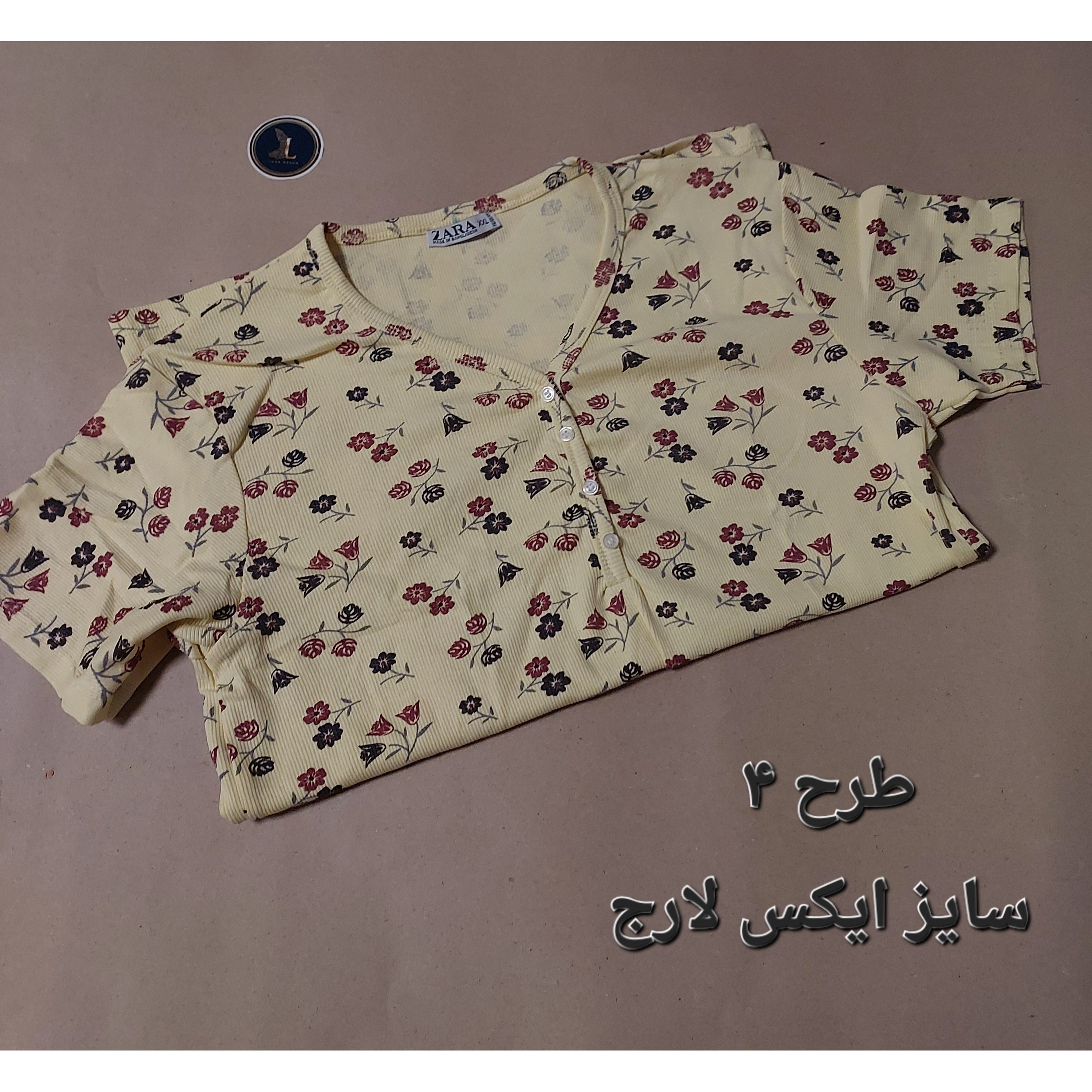 تیشرت کبریتی یقه هفت وارداتی برند زارا