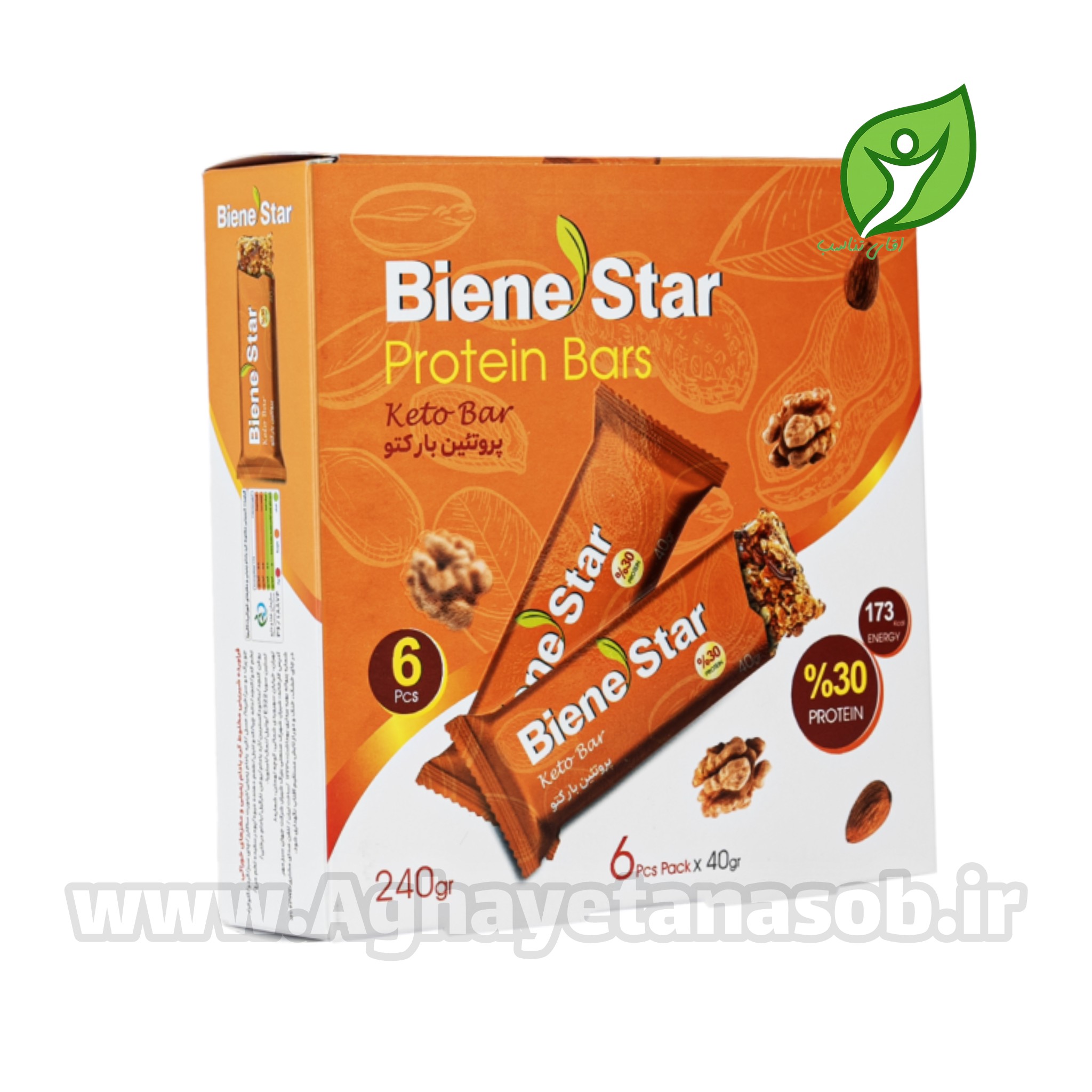 پروتئین بار کتو کیچا 6 عددی Bienestar Keto Protein Bar Pack (6 Pcs)