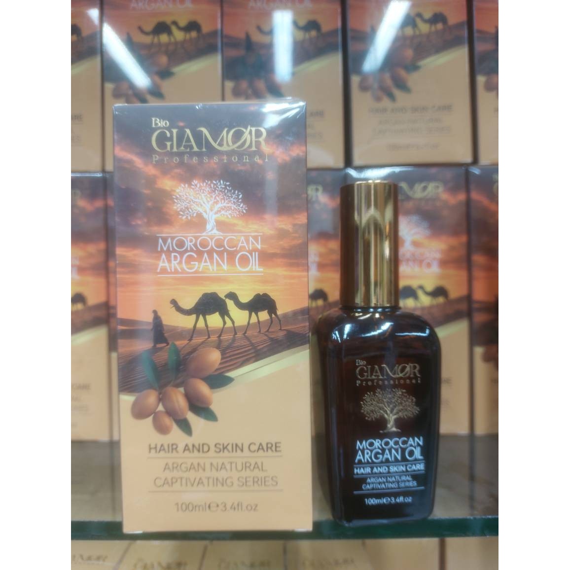 روغن آرگان مراکشی بیو گلامور (Bio Glamor) 100 میل تقویت مو و مراقبت از پوست