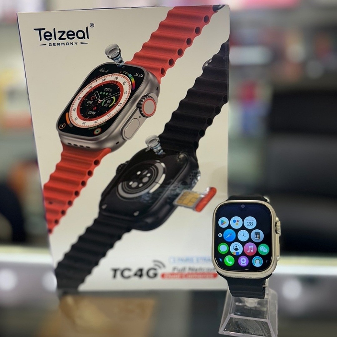 ساعت هوشمند Telzeal مدل TC4G سیم کارت خور ریجستری 64 گیگ حافظه داخلی 4 گیگ رم 2 دوربین و 3 بند