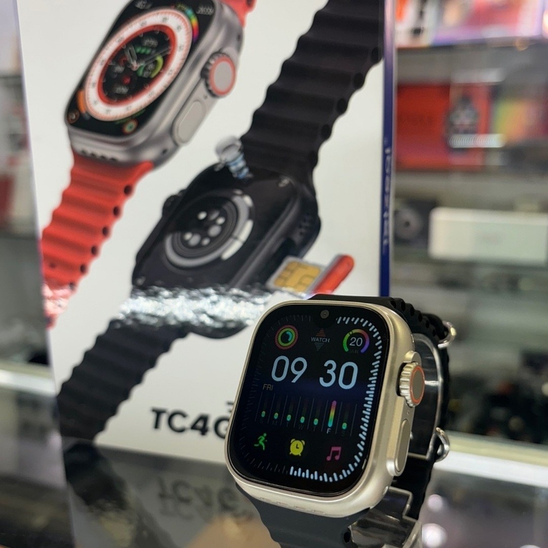 ساعت هوشمند Telzeal مدل TC4G سیم کارت خور ریجستری 64 گیگ حافظه داخلی 4 گیگ رم 2 دوربین و 3 بند