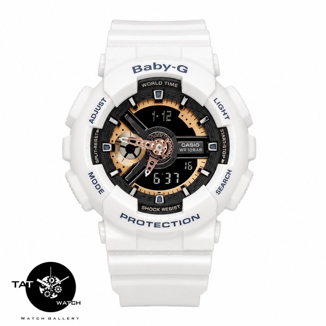 ساعت زنانه بچگانه بی بی جی موتور ژاپن کیفیت مستر Ba110 ساعت مچی بیبی جی baby-g