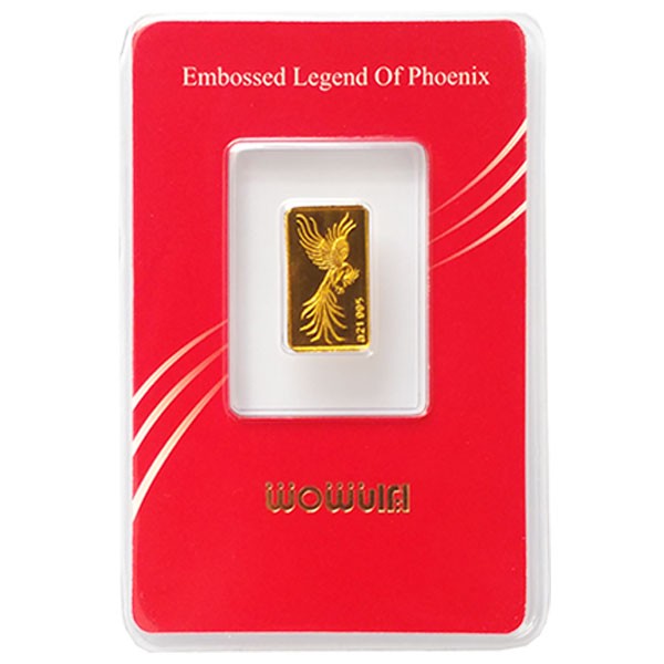 شمش طلا 200 سوت 24 عیار طرح سیمرغ