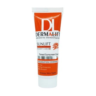 کرم ضد آفتاب رنگی درمالیفت با SPF50 مناسب پوست چرب حجم 40 میلی لیتر