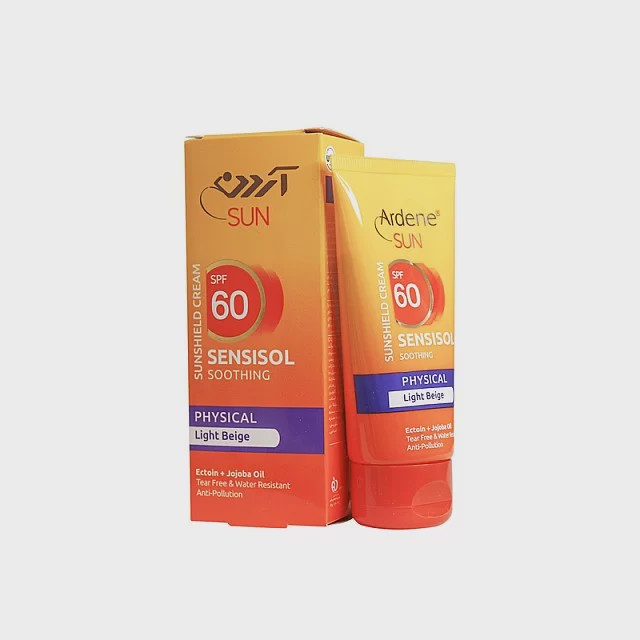 کرم ضد آفتاب بژ روشن SPF60 آردن مناسب پوست های حساس