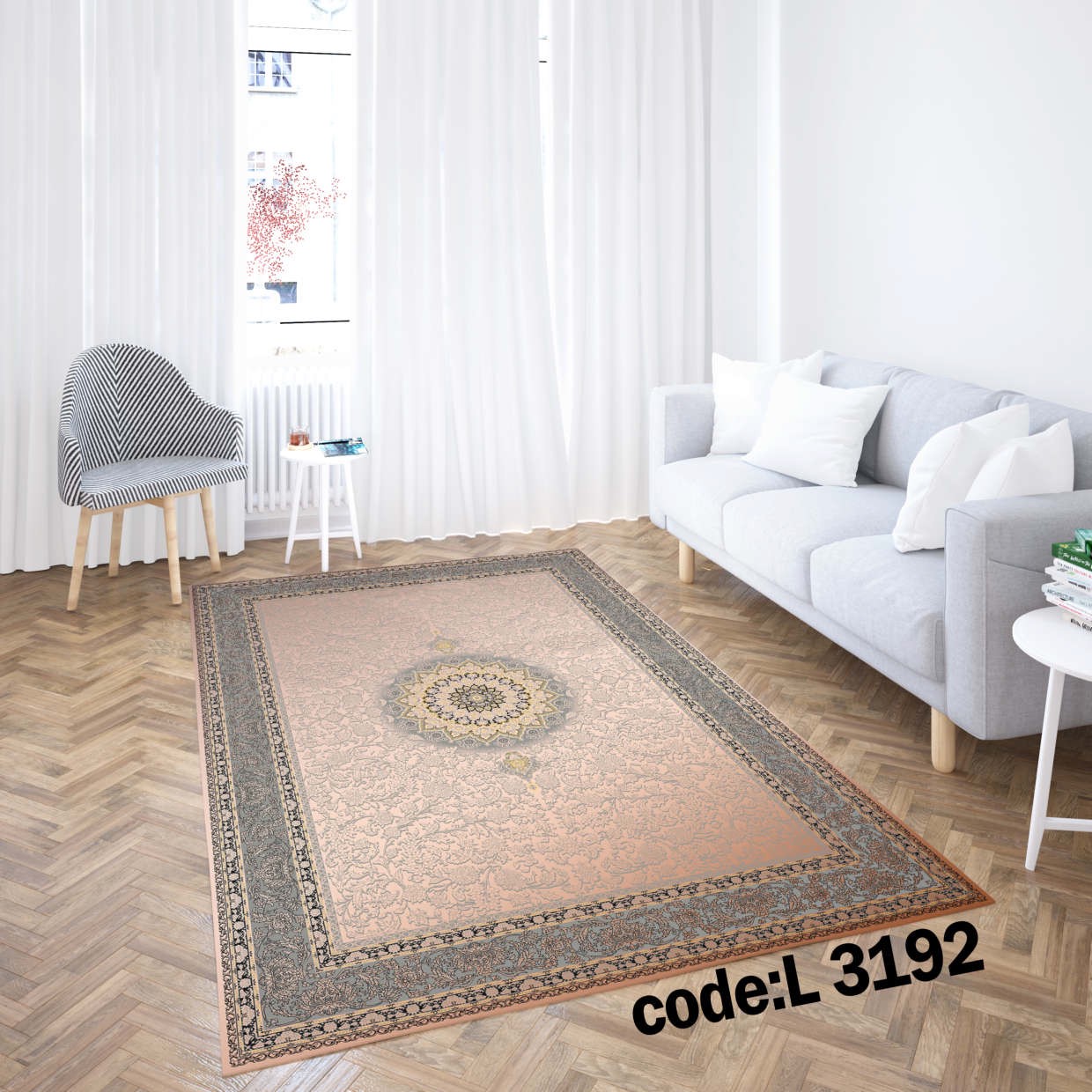روفرشی کشدار (کاور فرش) و فرشینه و پادری کالای خواب متین کد L 3192