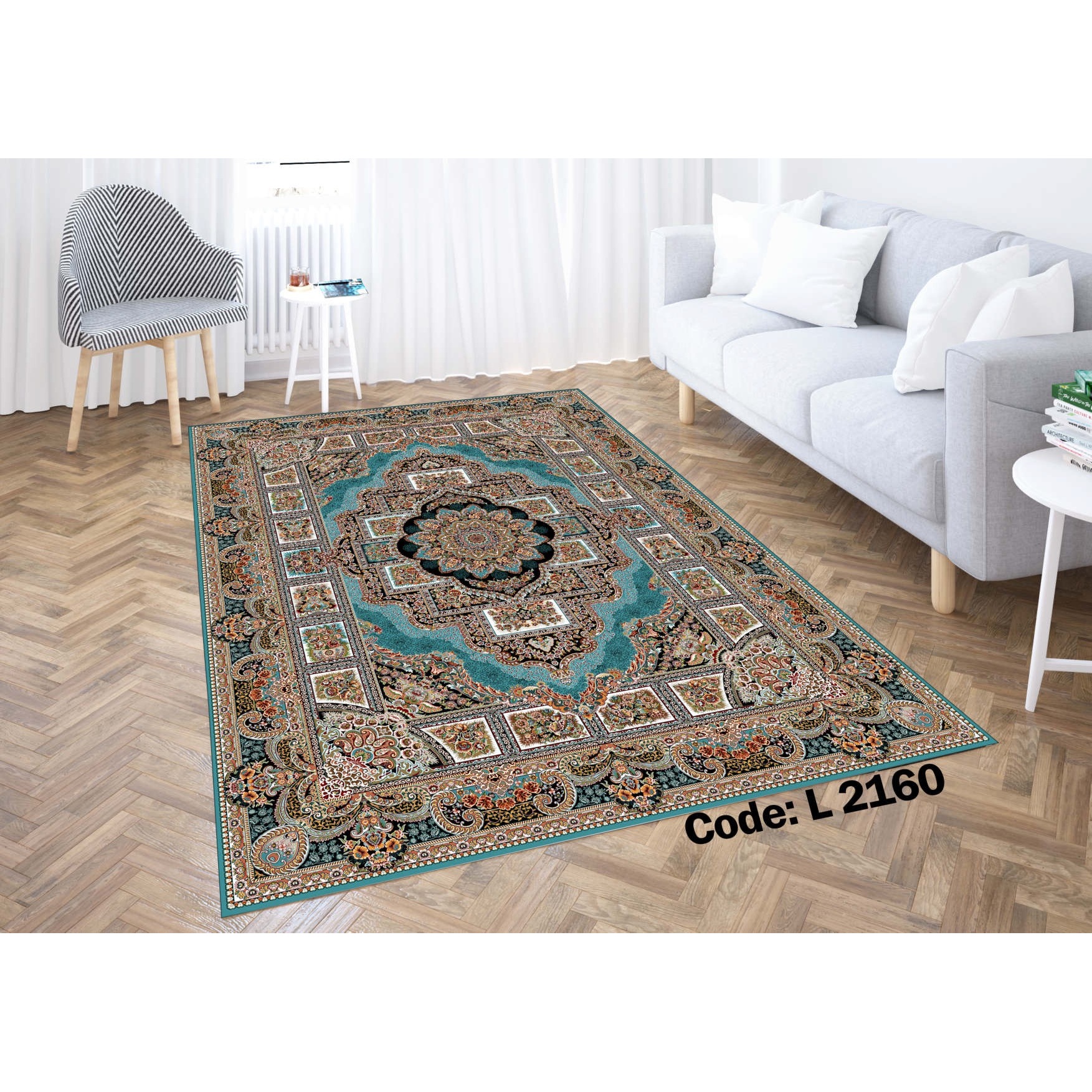 روفرشی کشدار (کاور فرش) و فرشینه و پادری کالای خواب متین کد L 2160